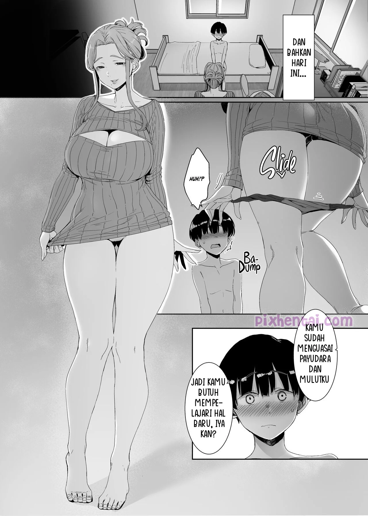 Komik hentai xxx manga sex bokep Rinraku no Susume Giat Belajar karena Pengajar Oppainya Besar 28
